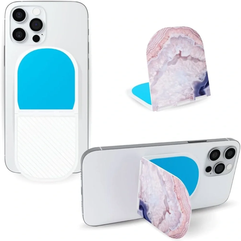 Flipstik Phone Stand with Purple‎ Marble Design